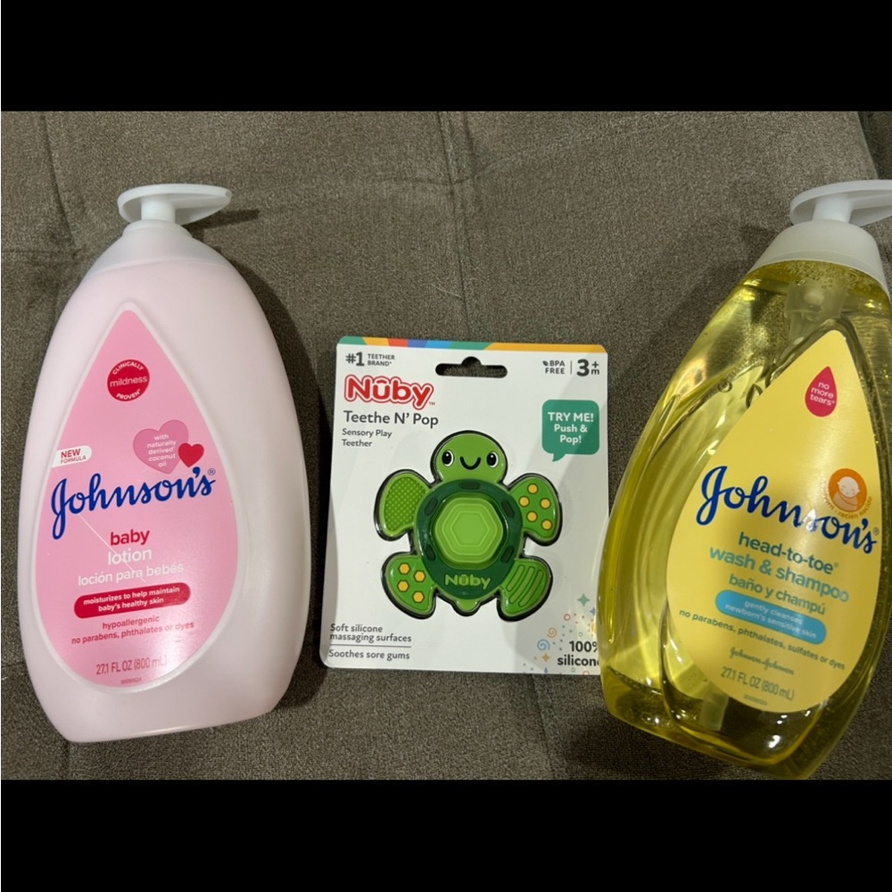 Baby Wash and Lotion & Teether